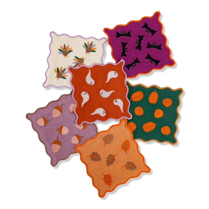 Furbish Fall Cocktail Napkin S/6