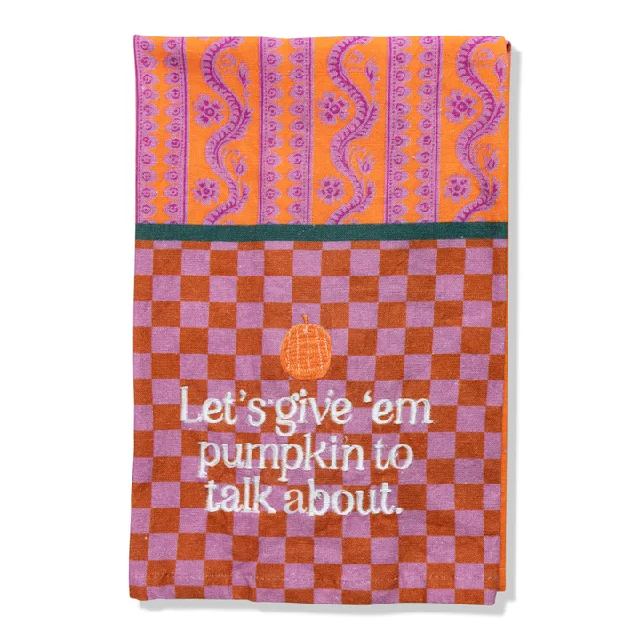 Furbish Pumpkin To Talk About Dish Towel