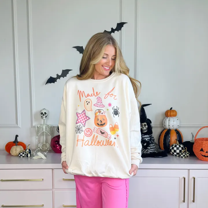 Poppy Pine Made for Halloween Youth & Adult Sweatshirt