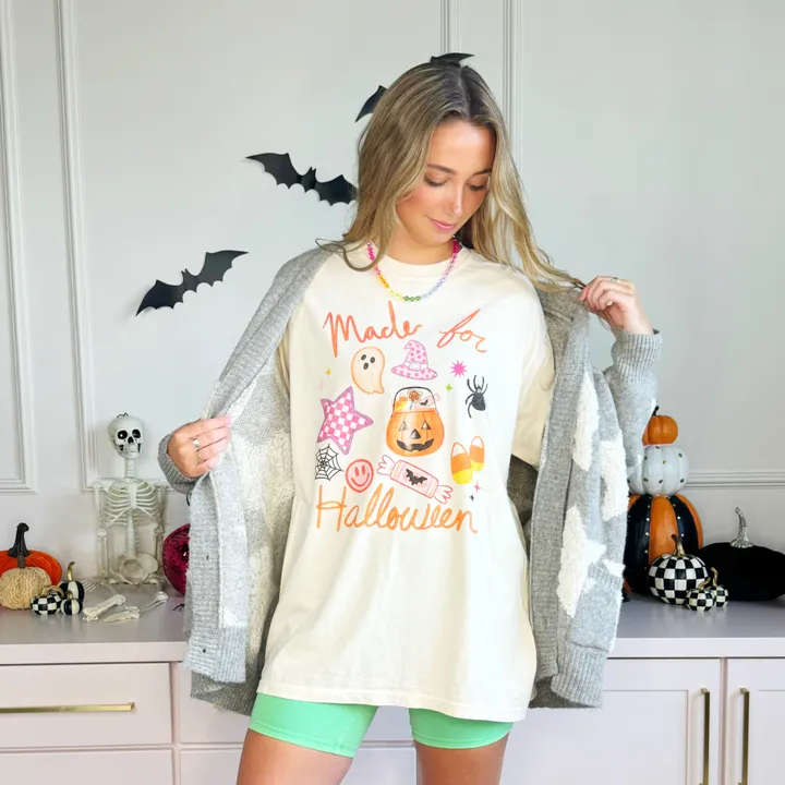 Poppy Pine Made For Halloween Youth & Adult Tee