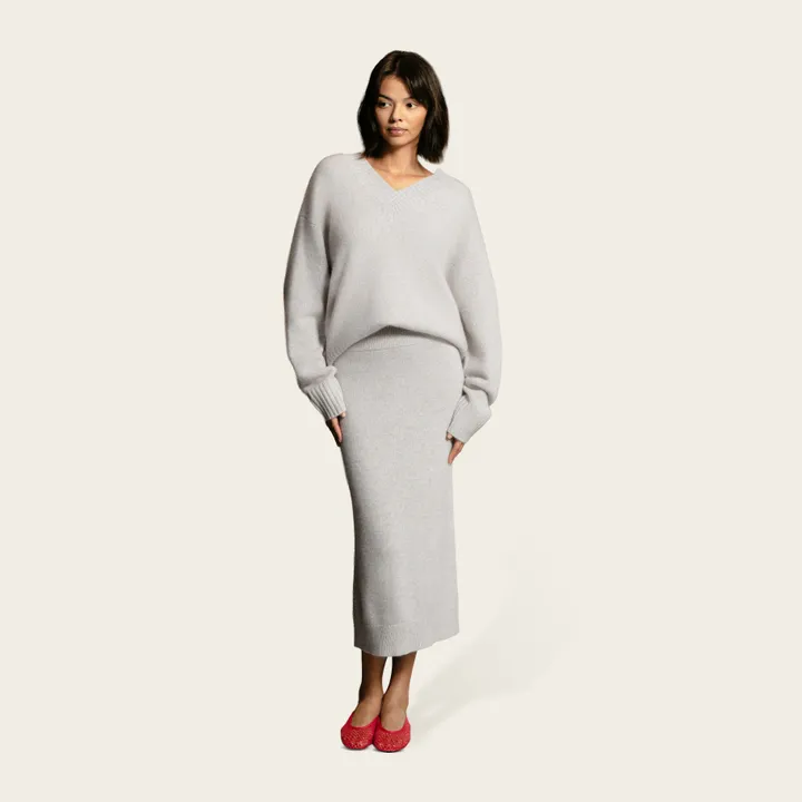 Italic Gemma Cashmere Midi Skirt