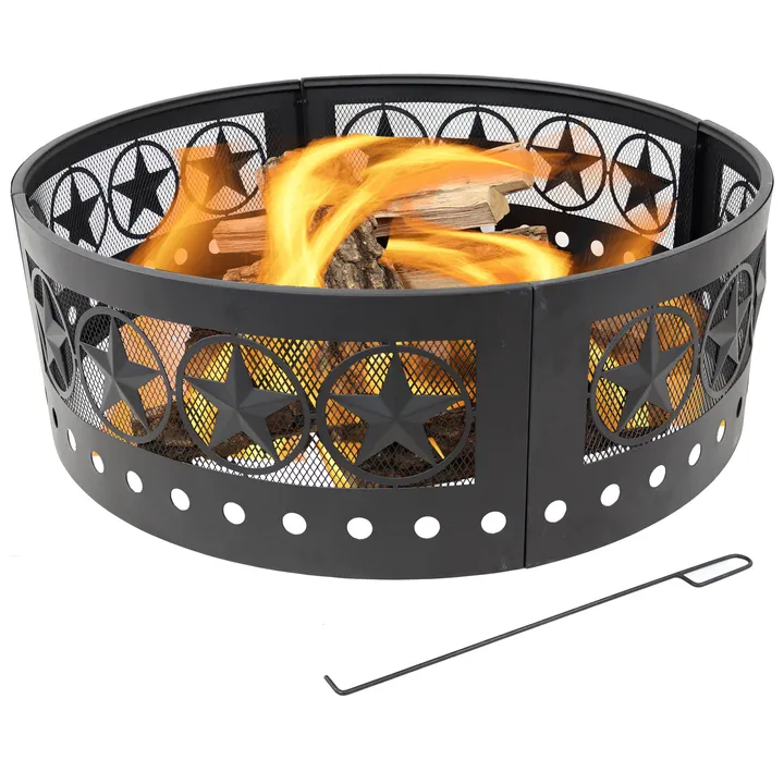 Sunnydaze Heavy-Duty Metal Campfire Ring