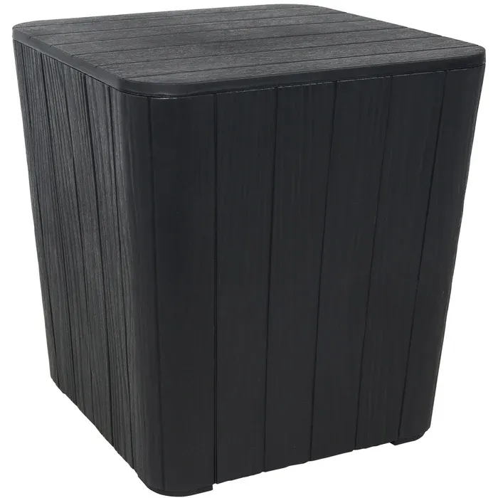 Sunnydaze Outdoor Side Table with Storage