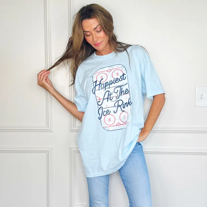 Poppy Pine Happiest At The Ice Rink Tee