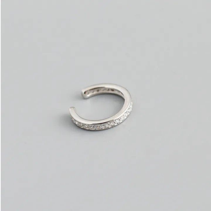 Gioiellin Zircon Round Ear Clip Earrings
