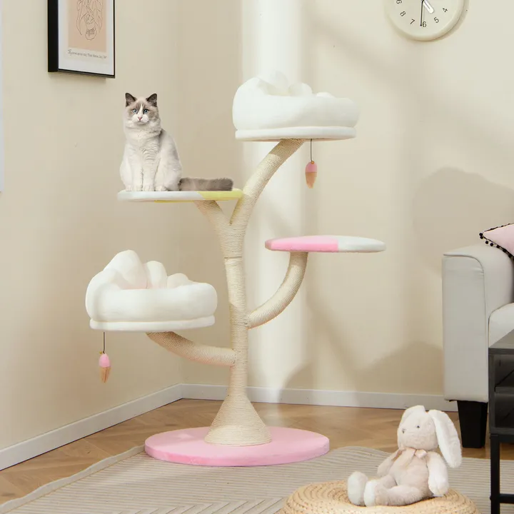 Gbruno Store Multi-Layer Cat Tree Cat Tower With 2 Cat Perches 2 Platforms
