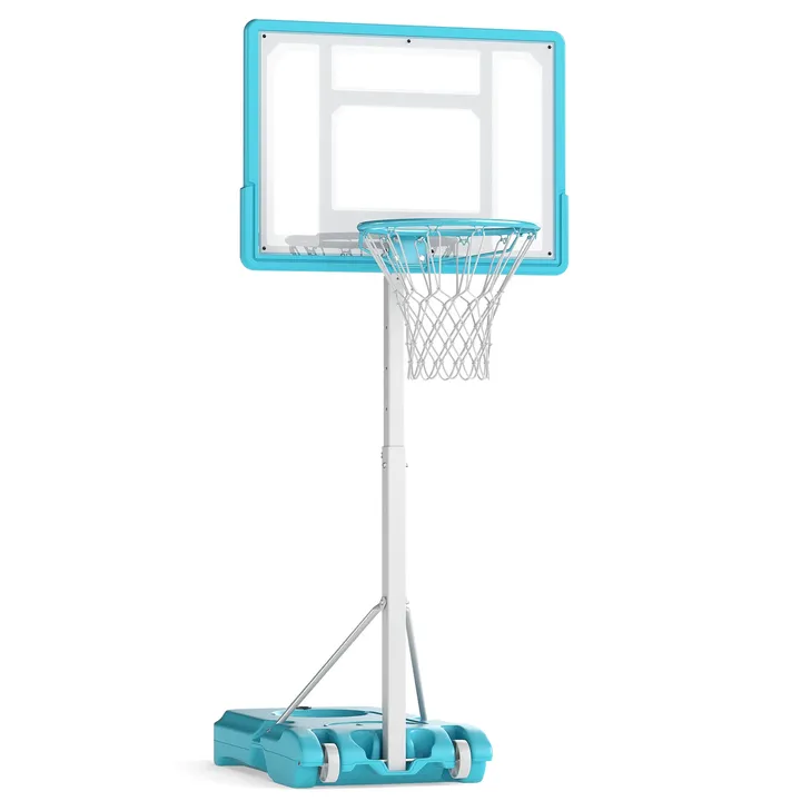 RS Sports & Fitness Poolside Portable Basketball Goal With Shatterproof Backboard