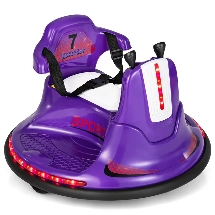 Gbruno Store 12V Kids Ride On Bumper Car With Remote Control Lights And Music