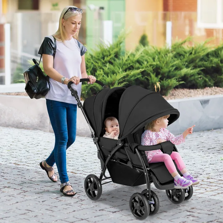 Gbruno Store Foldable Lightweight Front Back Seats Double Baby Stroller