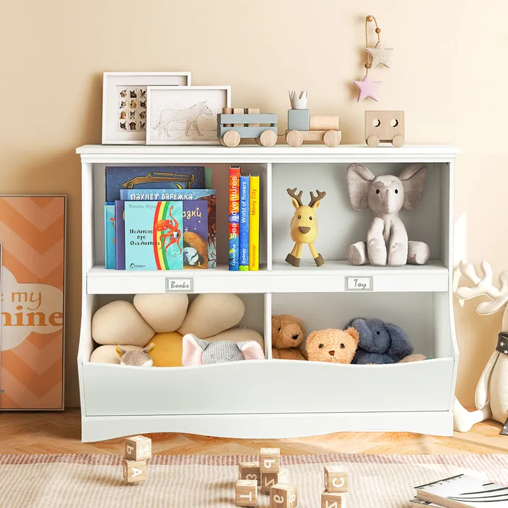 Gbruno Store Kids Storage Unit Baby Toy Organizer Children Bookshelf Bookcase