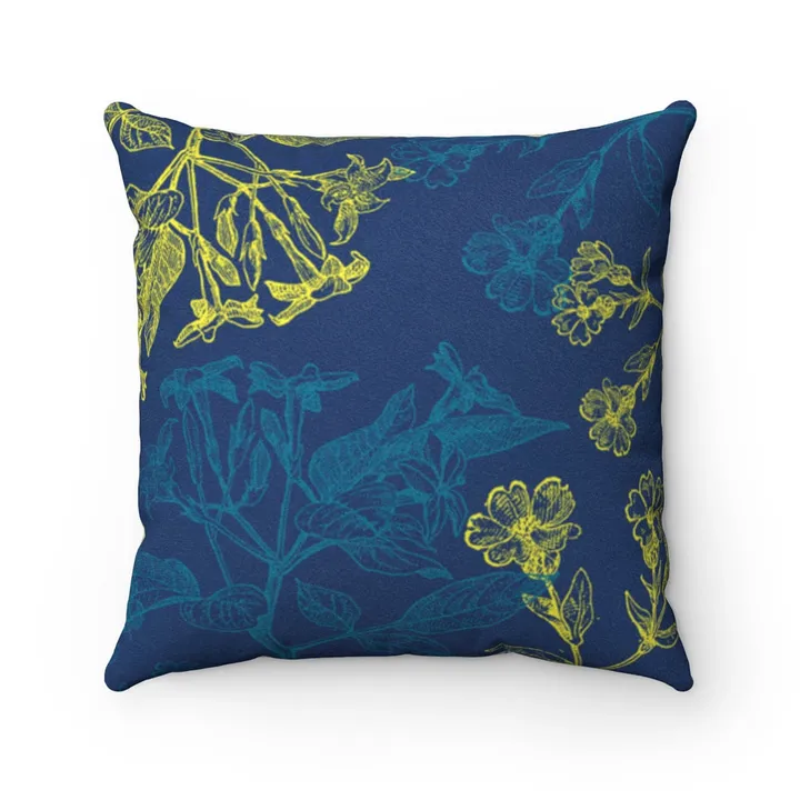 Onetify Blooming Floral Double Sided Faux Suede Cushion - 4 Sizes