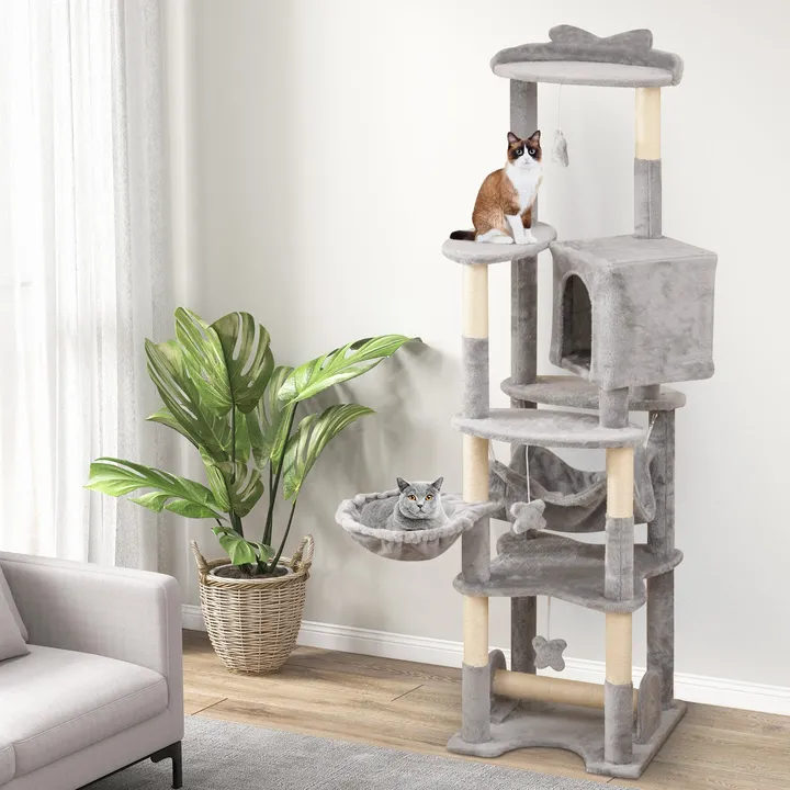 Gbruno Store Multi-Level Cat Tree With Top Perch And Cozy Condo