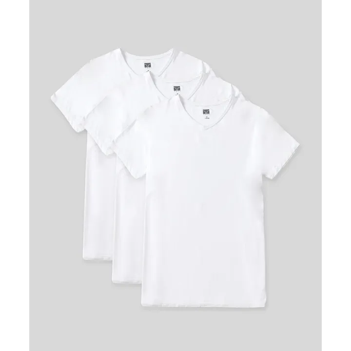 SilkCut Underwear Apex V-Neck Undershirts for Men - 3 Pack
