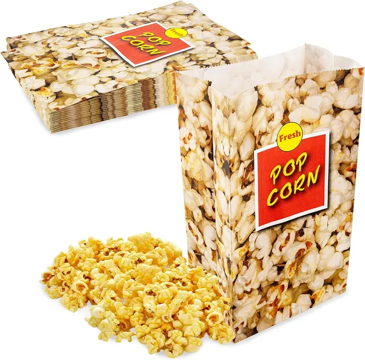 MT Products Colorful And Vibrant Paper Popcorn Holder For Party Or Carnival