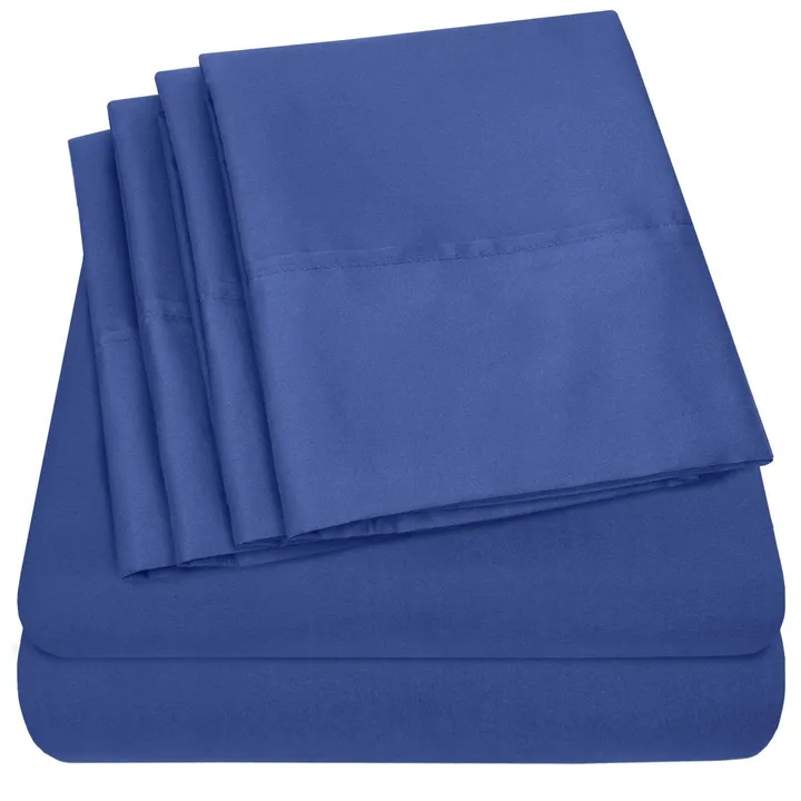 Sweet Home Collections Deluxe 6-Piece Bed Sheet Set- Solids