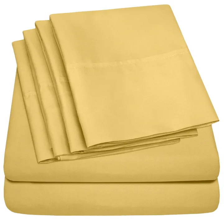 Sweet Home Collections Deluxe 6-Piece Bed Sheet Set - Solids