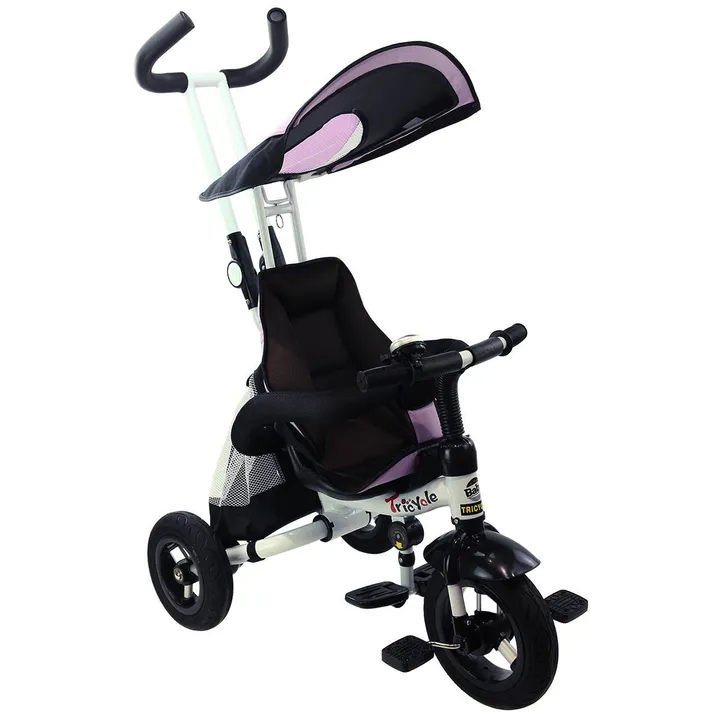 Gbruno Store 4-in-1 Detachable Learning Baby Tricycle Stroller w/ Canopy Bag