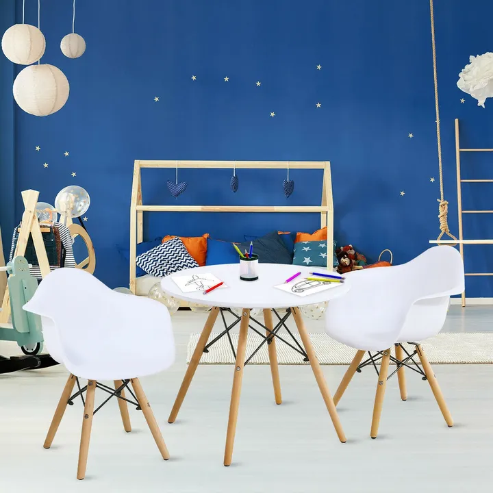 Gbruno Store Kid's Modern Round Table Chair Set