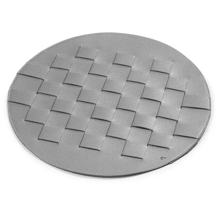 Waterdale Collection Woven Leather Round Chargers