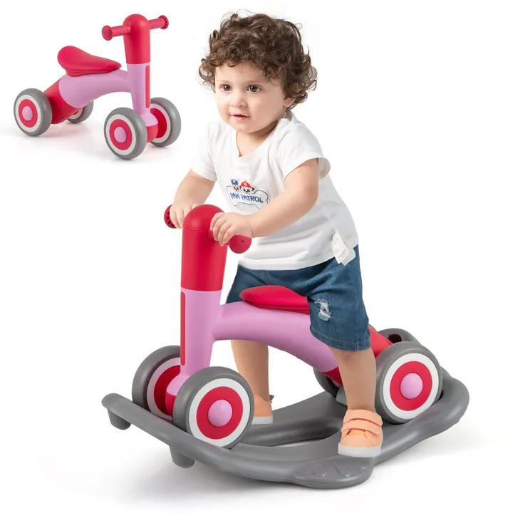 Gbruno Store 3-In-1 Rocking Horse With Detachable Balance Board And Seat