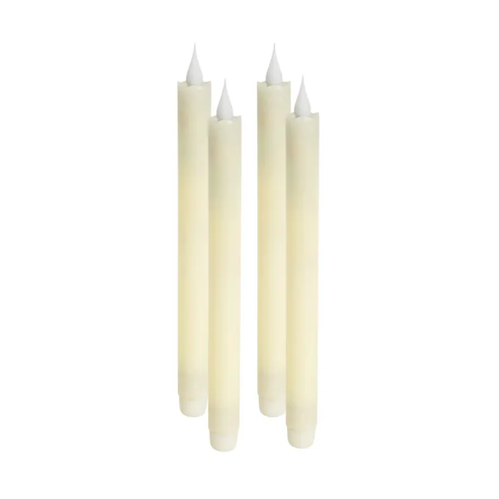 Melrose International LED Wax Taper Candles With Realistic Moving Flame