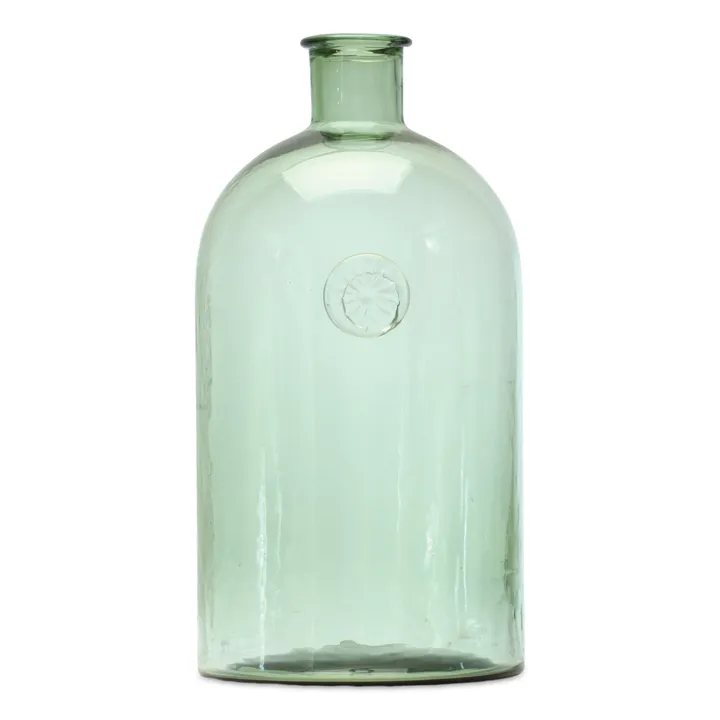 Melrose International Sage Glass Bottle Neck Vase - Elegant Home Decor