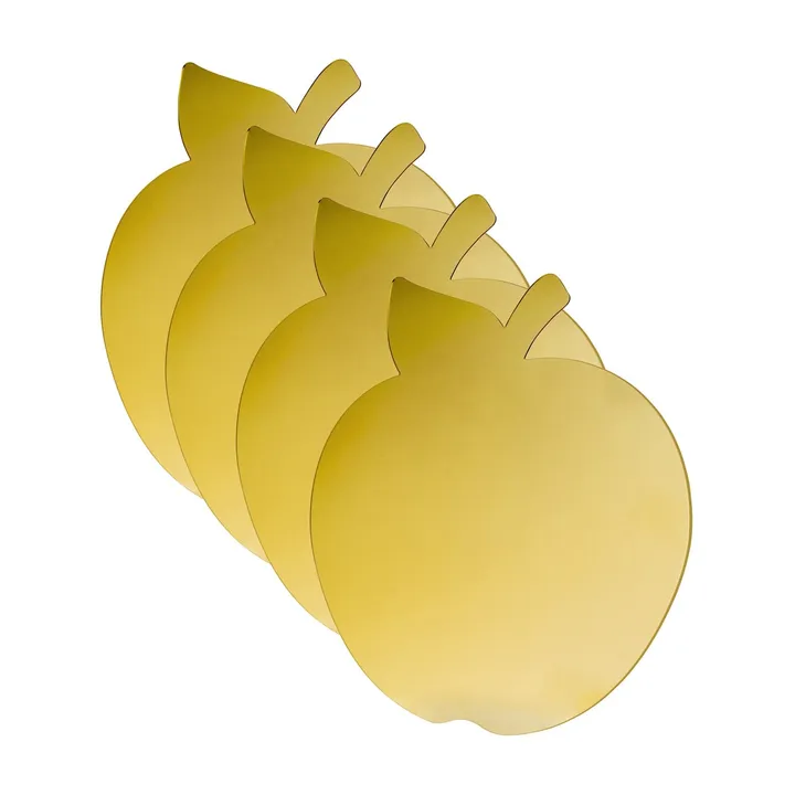 Waterdale Collection Apple Mirrored Chargers