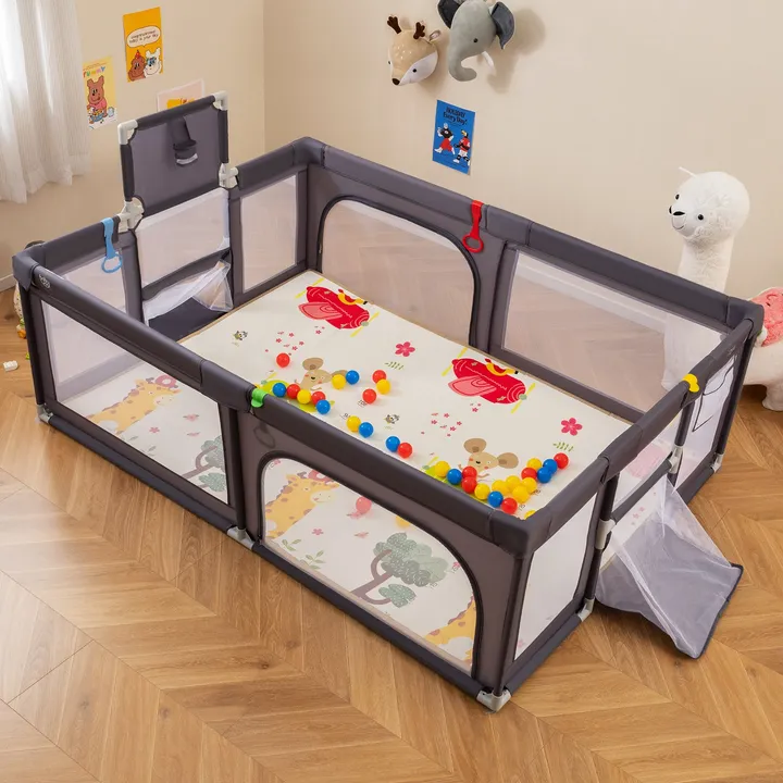 Gbruno Store Large Baby Playpen With Mat and Ocean Balls