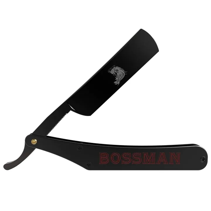 BOSSMAN Straight Razor Kit - Scythe Traditional Straight Razor