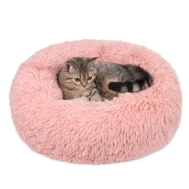 Onetify Pet Ultra Soft Long Plush Round Bed