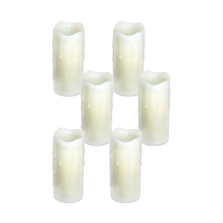 Melrose International LED Dripping Wax Pillar Candle
