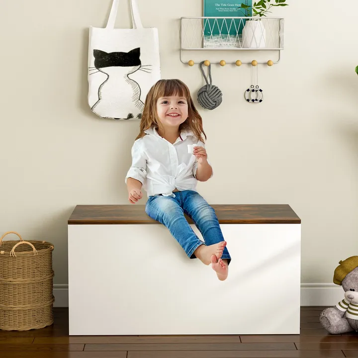 Gbruno Store Flip-Top Storage Chest With Self-Hold Cover And Pneumatic Rod