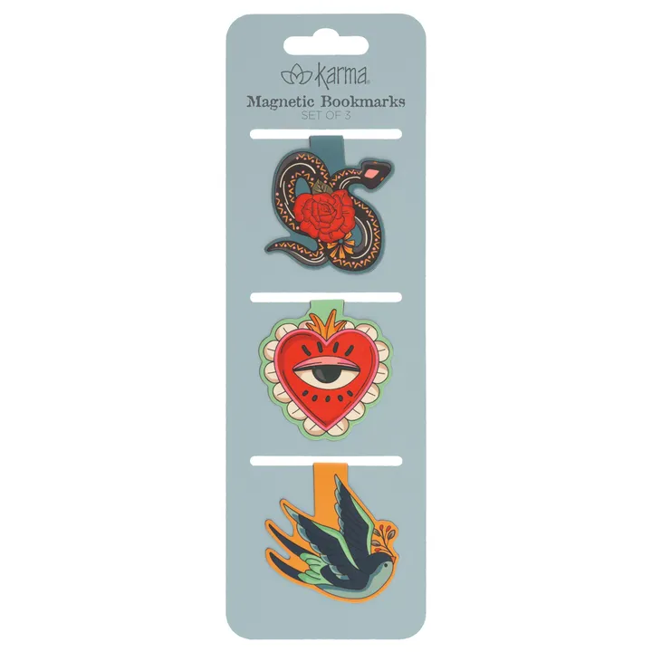 Karma Magnetic Bookmarks - Set Of 3
