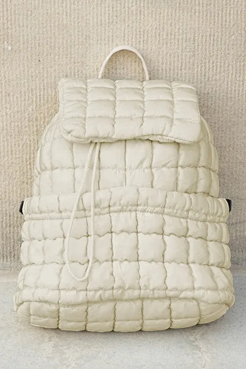 Threaded Pear Apparel Natalie Quilted Puffer Backpack