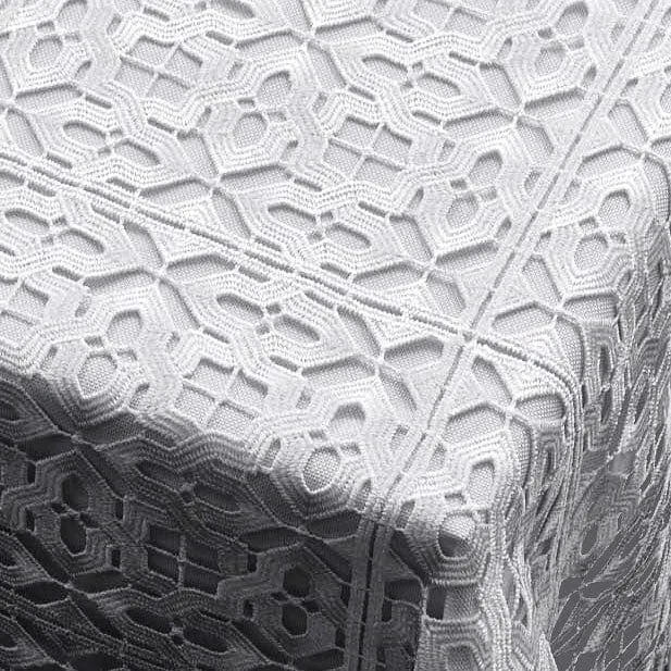 Waterdale Collection Filet Crochet Lace Tablecloth
