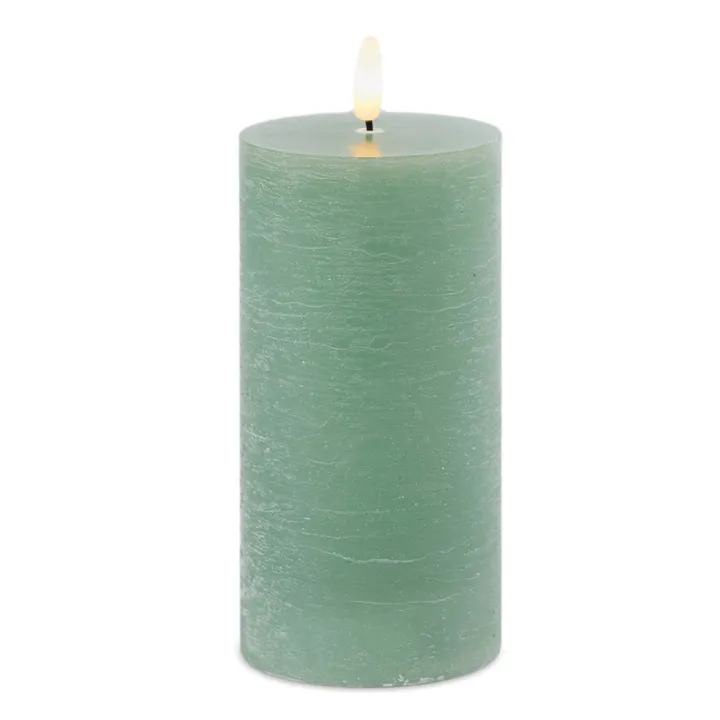 Melrose International FIA Wick Pillar Candle - Set of 2