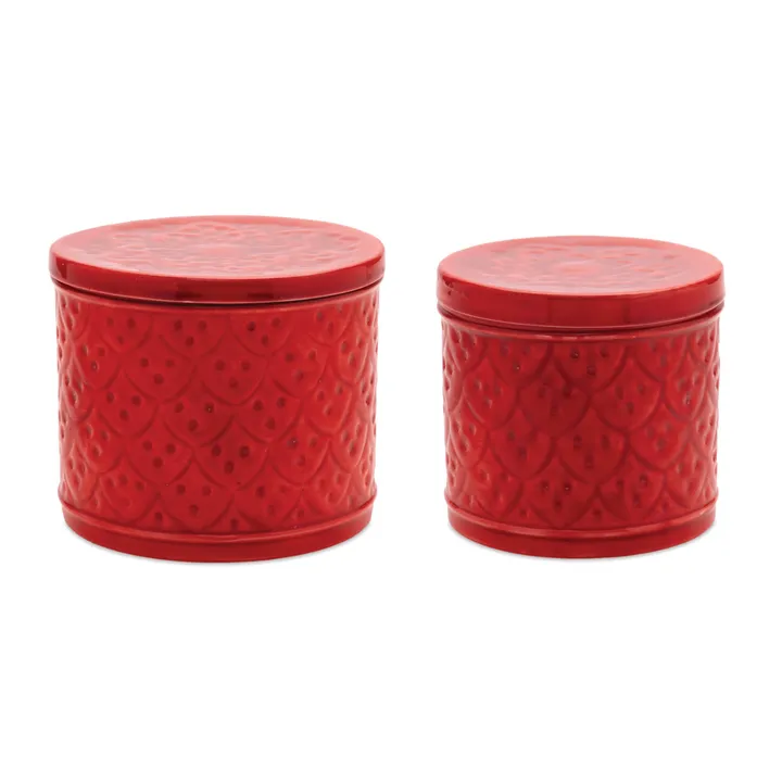 Melrose International Metal Container with Lid