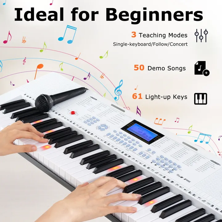 Gbruno Store 61 Key Electric Piano Keyboard For Beginner