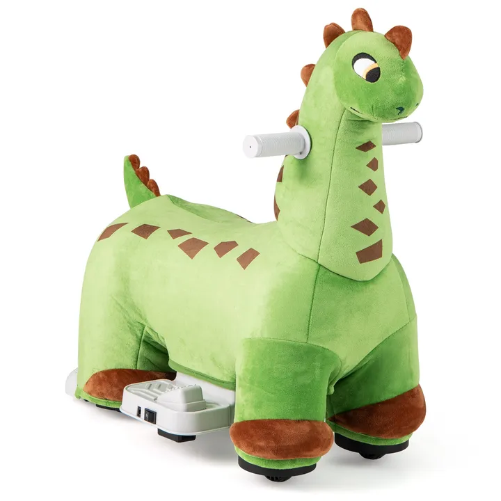 Gbruno Store 6V Kids Ride On Dinosaur With Foot Pedal And Padded Seat And Music