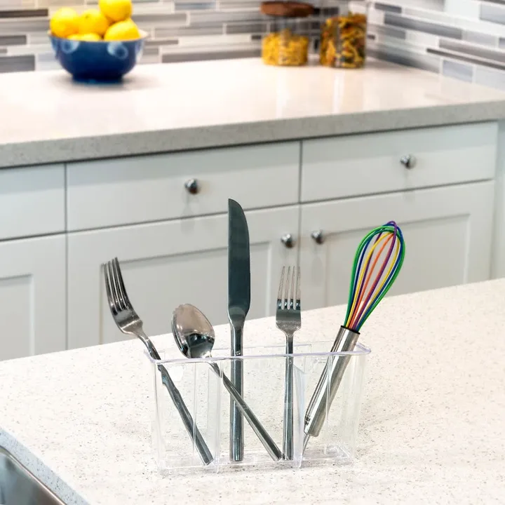 The Better House Clear Cutlery Caddy