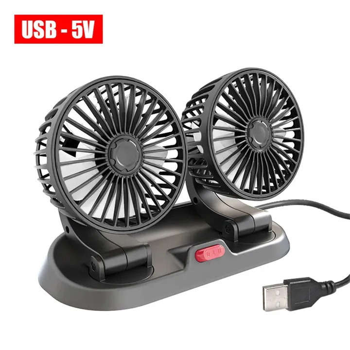 Onetify Adjustable Dual-Vent Car Fan