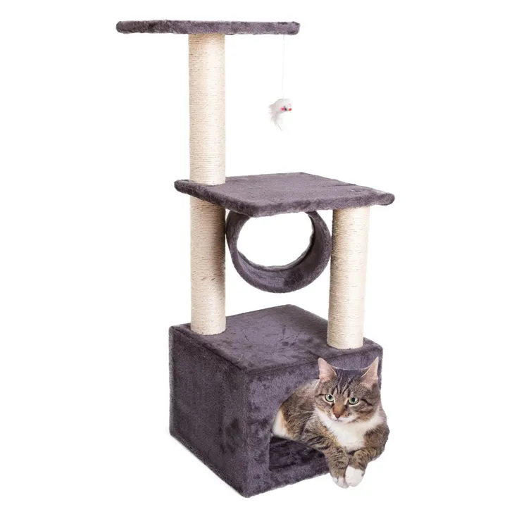 Onetify Sisal Rope Plush Cat Climbing Tower