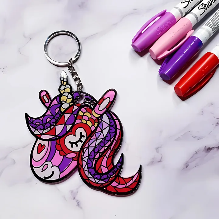 Waterdale Collection Color It Acrylic Keychain