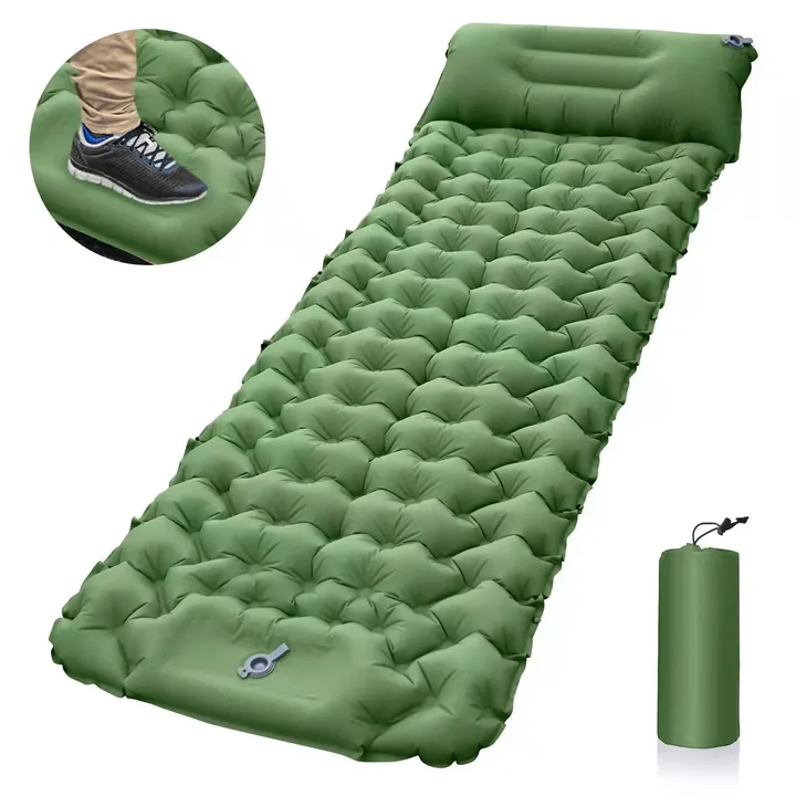 GBH - Shop Camping Travel Portable Inflatable Cushion Built-In Foot Inflatable