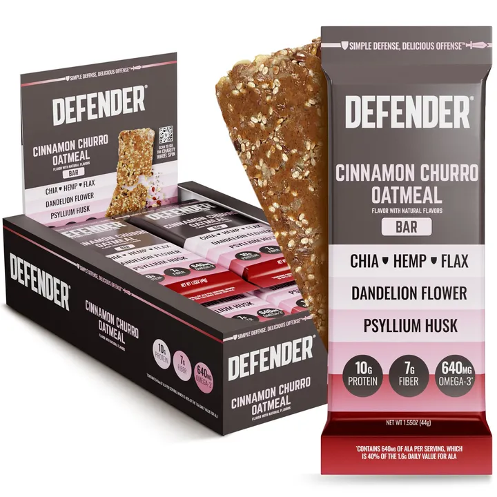 Defender Cinnamon Churro Oatmeal