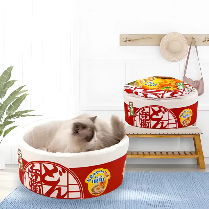 Onetify Pet Ramen Cushion Medium Bed
