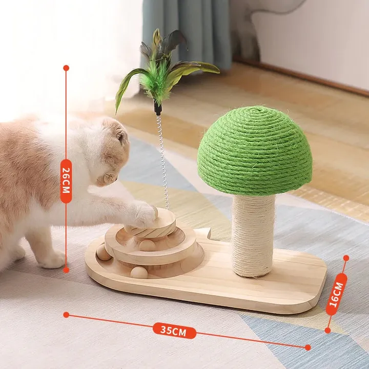 Onetify Pet Tree Scratching Post with Toy