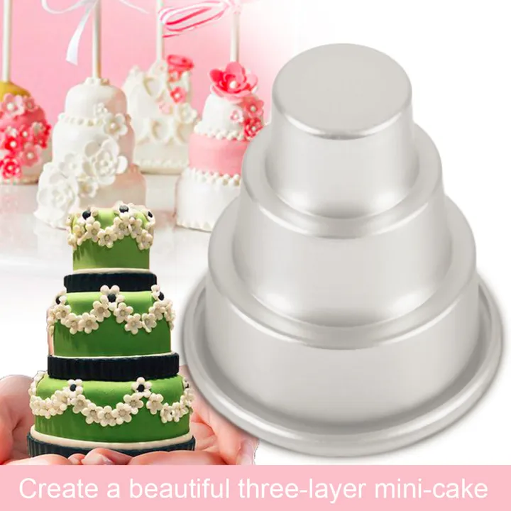 Onetify Mini 3-Tier Cupcake Pudding Cake Mold