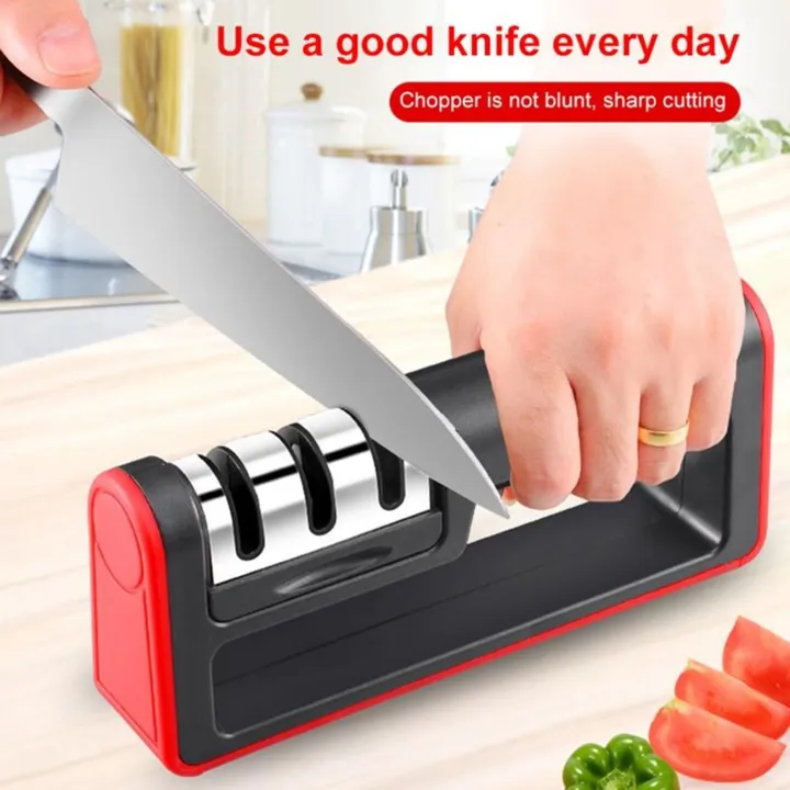 Onetify Knife Sharpener 3 Stage Handheld Professional Sharpening System