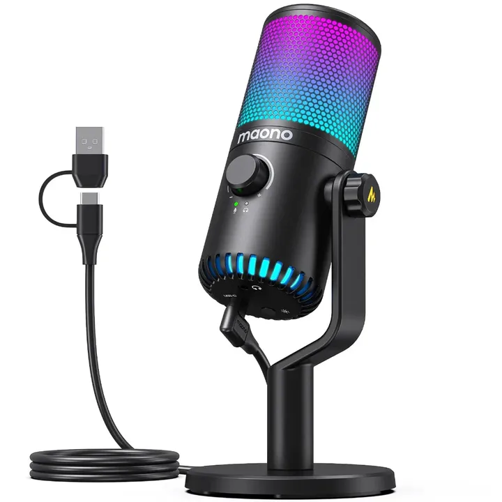 Onetify High Quality Gaming RGB Microphone